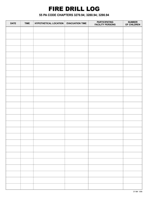 Fire Drill Template Fill Out And Sign Online Dochub