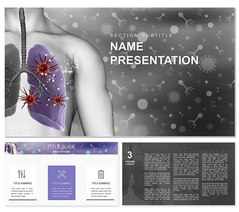 Pneumonia Lungs PowerPoint Template Powerpoint Templates Powerpoint