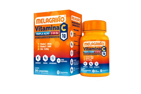 Melagri O Vitamina C G Tripla A O C D Zn Comprimidos