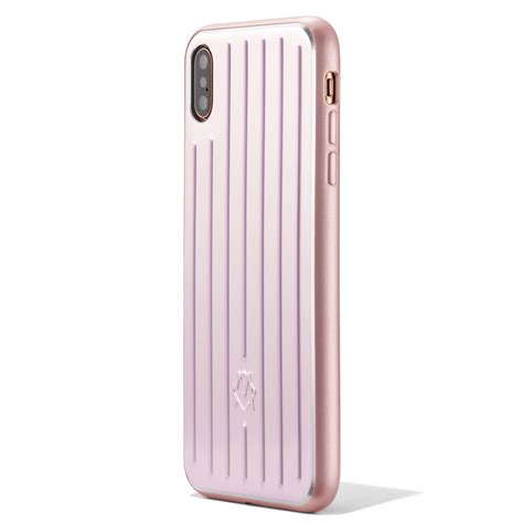 Aluminium Iphone Xs Max Case In Pink Rimowa