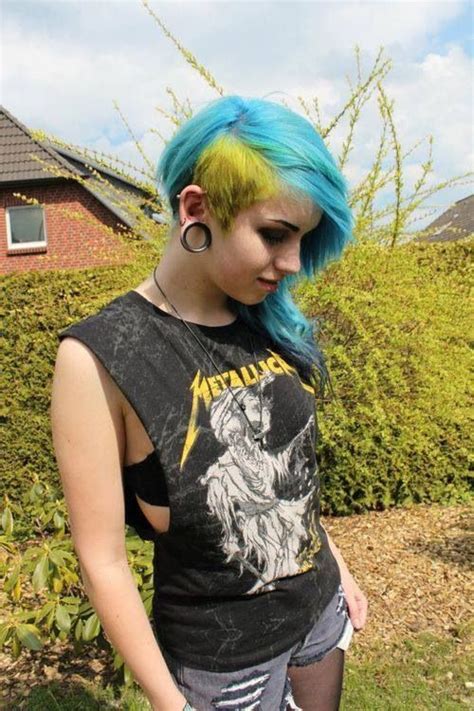 Blue And Yellow Hair Emo Hair Scene Hair Hair Styles