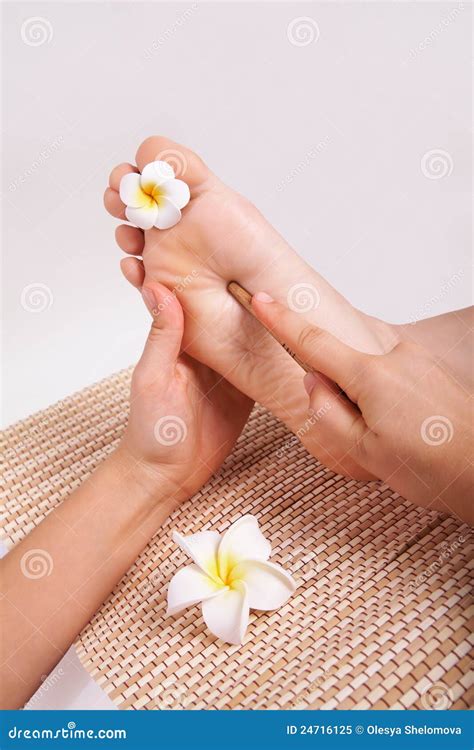 thai massage foot stock image image of female background 24716125