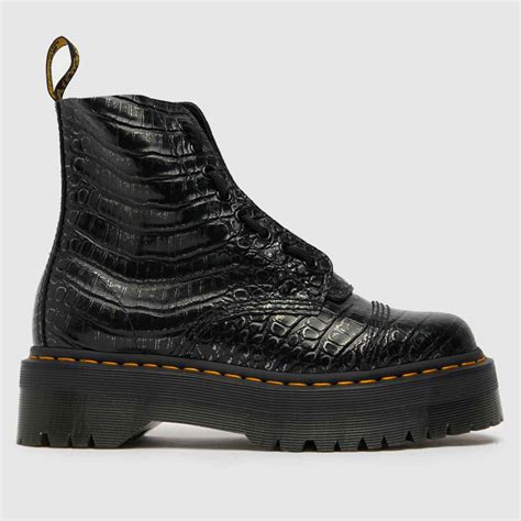 Dr Martens Black And Silver Sinclair Jungle Boot Boots Shoefreak