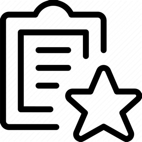 Clipboard Company Favorite Like List Office Star Task Work Icon