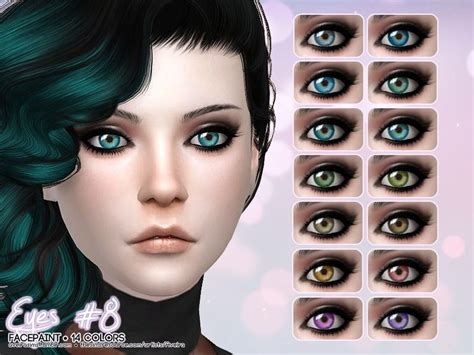14 Colors Found In Tsr Category Sims 4 Eye Colors