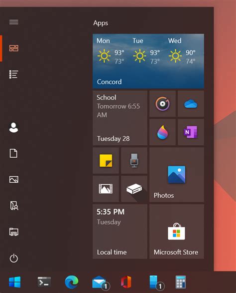 New Windows Start Menu With Windows 10x Button Windows10