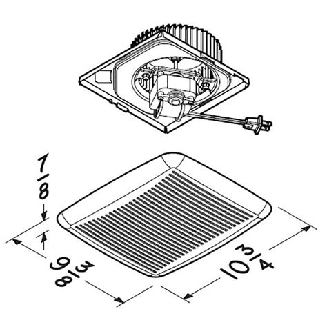 Broan Plastic Replacement Bath Fan Motor In The Bathroom Fan Parts