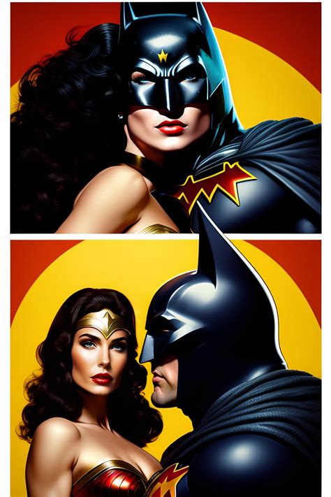 Lexica Picture Of Wonder Woman Kissing Batman