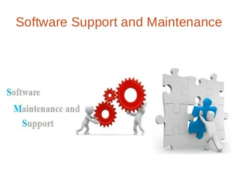 Software Support And Maintenance