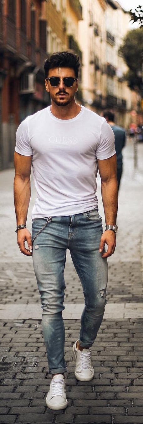 20 cool ways to style the basic white t shirt for men