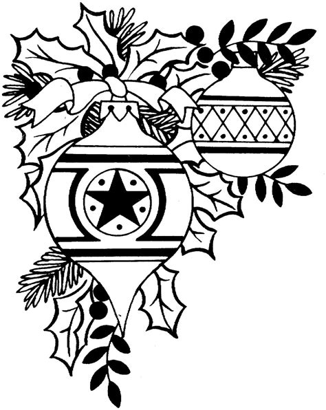 Christmas Ornament Black And White Christmas Black And White Clip Art