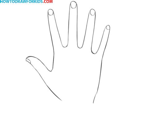 How To Draw A Hand Easy Drawing Tutorial For Kids