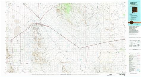 Silver City Topographic Map Nm Az Usgs Topo 1250000 Scale