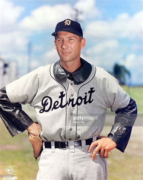 Pitcher Hal Newhouser Of The Detroit Tigers Poses Before A Game Hal