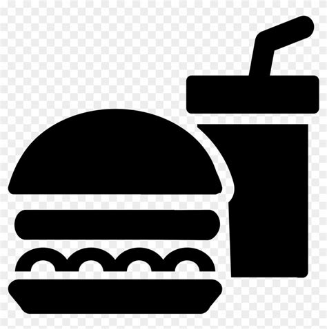 Fast Food Junk Food Drink Clip Art Food Clipart Black And White The