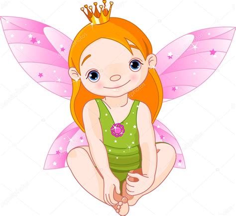 Little Fairy Princess — Stock Vector © Dazdraperma 3402004