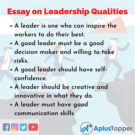 Essay on Leadership Qualities | Leadership Qualities Essay ...