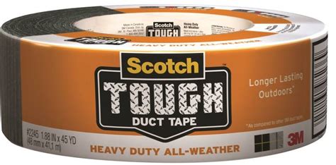 scotch tough duct tape heavy duty all weather gray 1 88 inch x 45 yards duct tapes the home