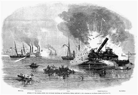 Civil War Blockade 1863 Nthe Breaking Of The Federal Blockade Of