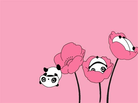 Pink Panda Pink Panda Panda Panda Wallpapers Cute Drawings Cute