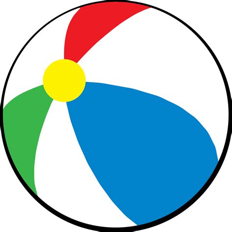Image simple-5 : Clipart - Simple Beach Ball