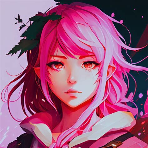 Cute Anime Girl Pink Pfp