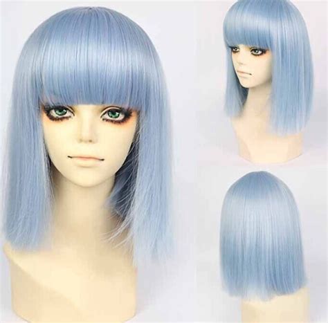 Amor Bullet Yuri Kuma Arashi Cm Azul Anime Cosplay Peruca Wig Toupee