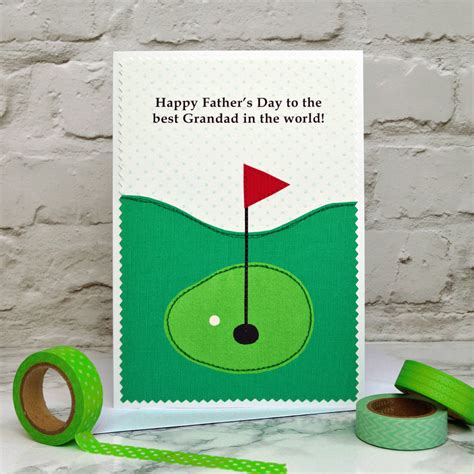 Golf Personalised Fathers Day Card By Jenny Arnott Cards And Ts