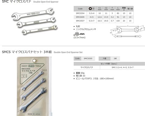 Ichiban Precision Sdn Bhd Asahi Tools Asahi Tools Double Open End