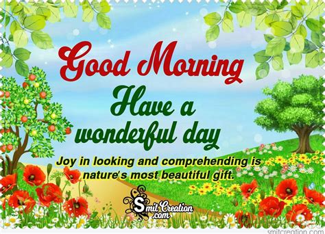 Good Morning Nature Pictures and Graphics - SmitCreation.com