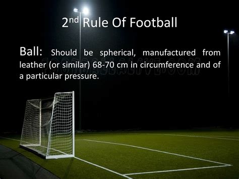 Ppt The Rules Of Football Powerpoint Presentation Free Download Id