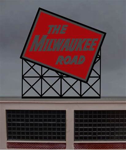 Milwaukee Billboard Animated Road Ho Scale Wide