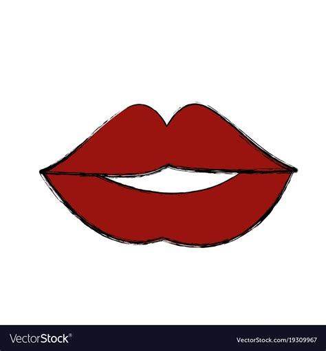 sexy lips cartoon royalty free vector image vectorstock