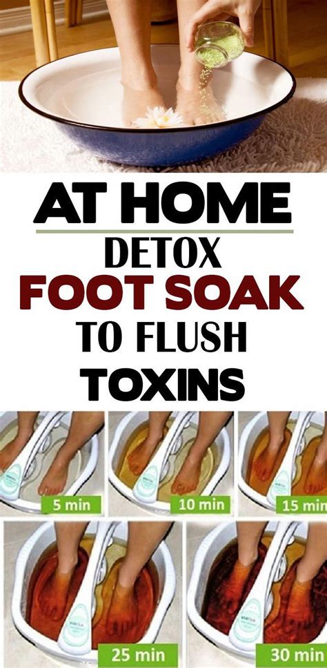 At Home Detox Foot Soak To Flush Toxins In 2020 Foot Detox Soak Home