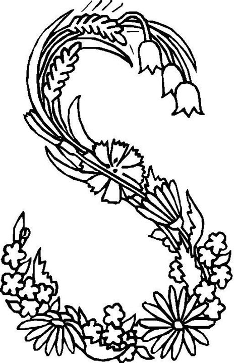 Coloring pages aren't just for kids anymore. 26 coloring pages of Alphabet Flowers on Kids-n-Fun.co.uk ...