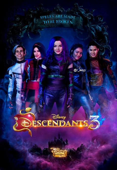 Descendants 3 Poster By Raayb On Deviantart Disney Descendants Movie