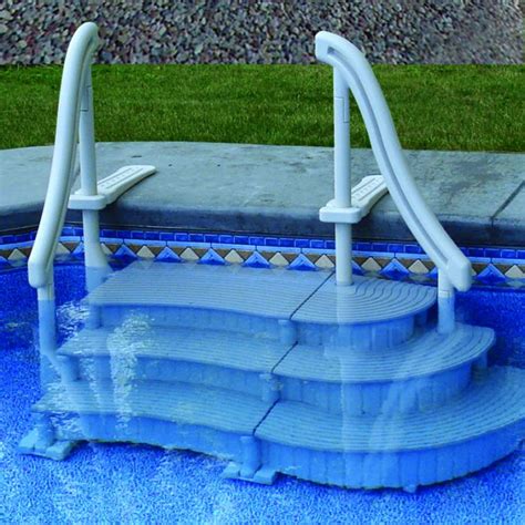 Inground Curved Pool Steps The Pool Supplies Superstore Pool