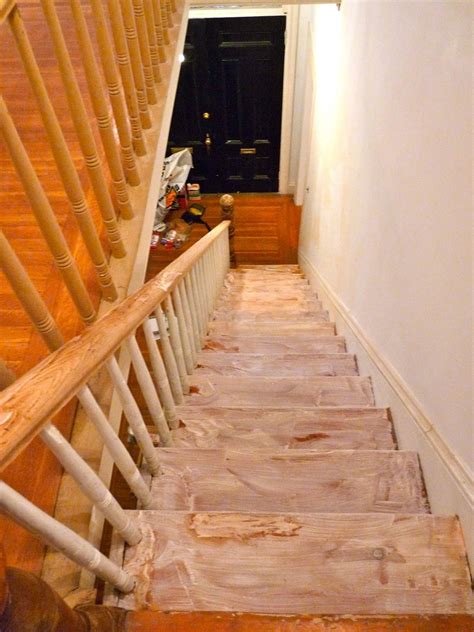 I don't know that we went over them with a really fine grit sandpaper. Refinishing the Stairs Part 1: Sanding Up a Storm | Stairs, Stripping paint, Stair parts