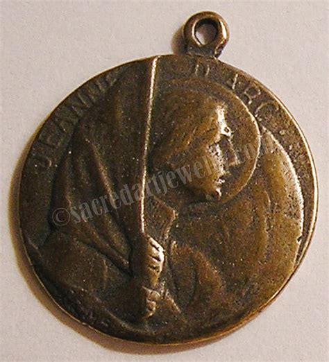 Saint Joan Of Arc At Reims Medal Sterling Silver Or True