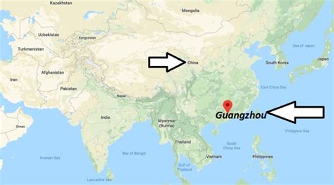 Where Is Guangzhou Located What Country Is Guangzhou In Guangzhou Map