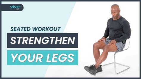 10 Minute Seated Leg Workout With A Chair For Beginners And Seniors