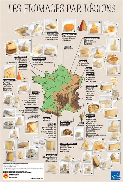 Map Of French Aop Cheeses Rcheese