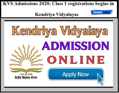 Kvs Admission 2022 Registration For Class 1 Begins Door To Future