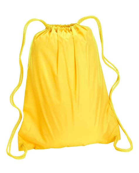 Liberty Bags Large Drawstring Backpack Cinch Sack School Bag Pack 8882