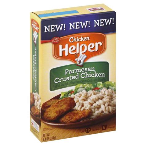 In separate shallow bowl, mix bread crumbs, parmesan cheese, italian seasoning, salt and pepper. Betty Crocker Parmesan Crusted Chicken - Shop Pantry Meals ...