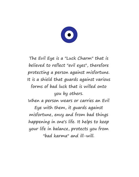 Dark Blue Evil Eye Necklace With Meaning Card Kabbalah Etsy