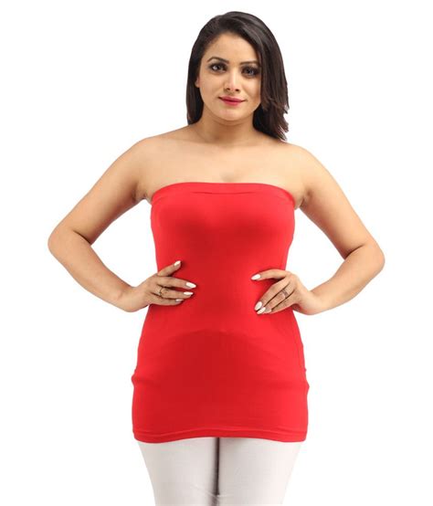 Buy Sheoli Red Tube Top Online At Best Prices In India Snapdeal