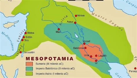 Ancient Mesopotamia Empire Map