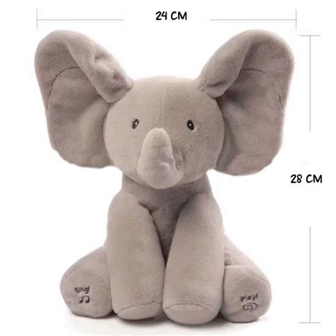 Peek a boo Elephant Grey | Wow Teddy