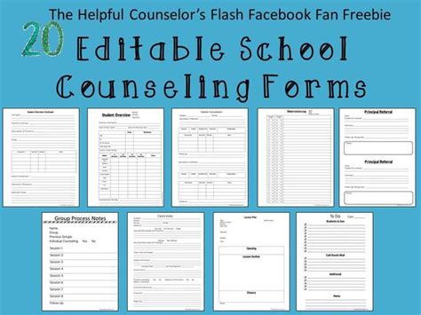 Counseling Lessons School Counseling Counseling Forms